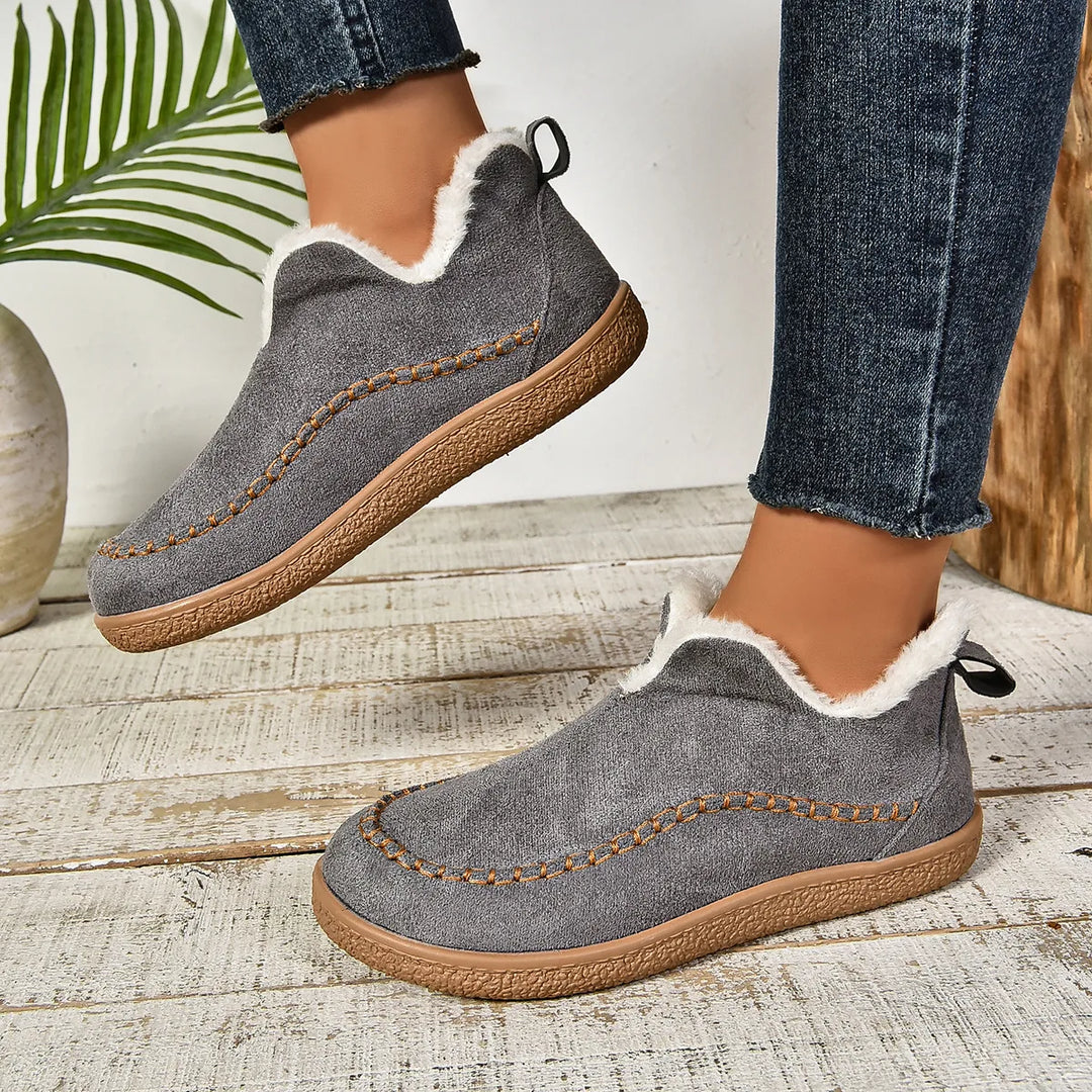 Kiera | Women's Orthopedic Non-Slip Ankle Boots  - Color:Gray;Size:36