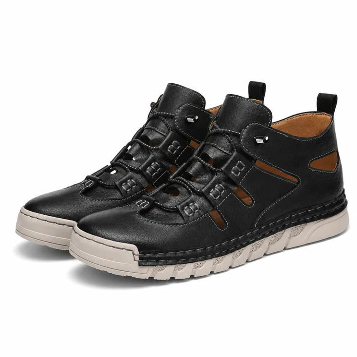 Kingsley Mid-Top Casual Sneakers - Color:Black;Size:39