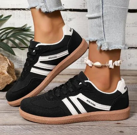 Kirsty | Women's Wide Toe Box Orthopedic Sneakers  - Color:Black;Size:36