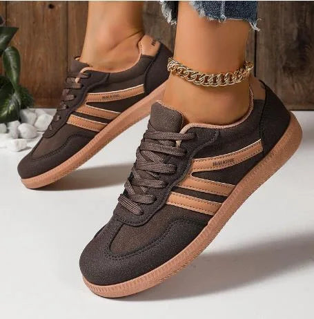 Kirsty | Women's Wide Toe Box Orthopedic Sneakers  - Color:Brown;Size:36