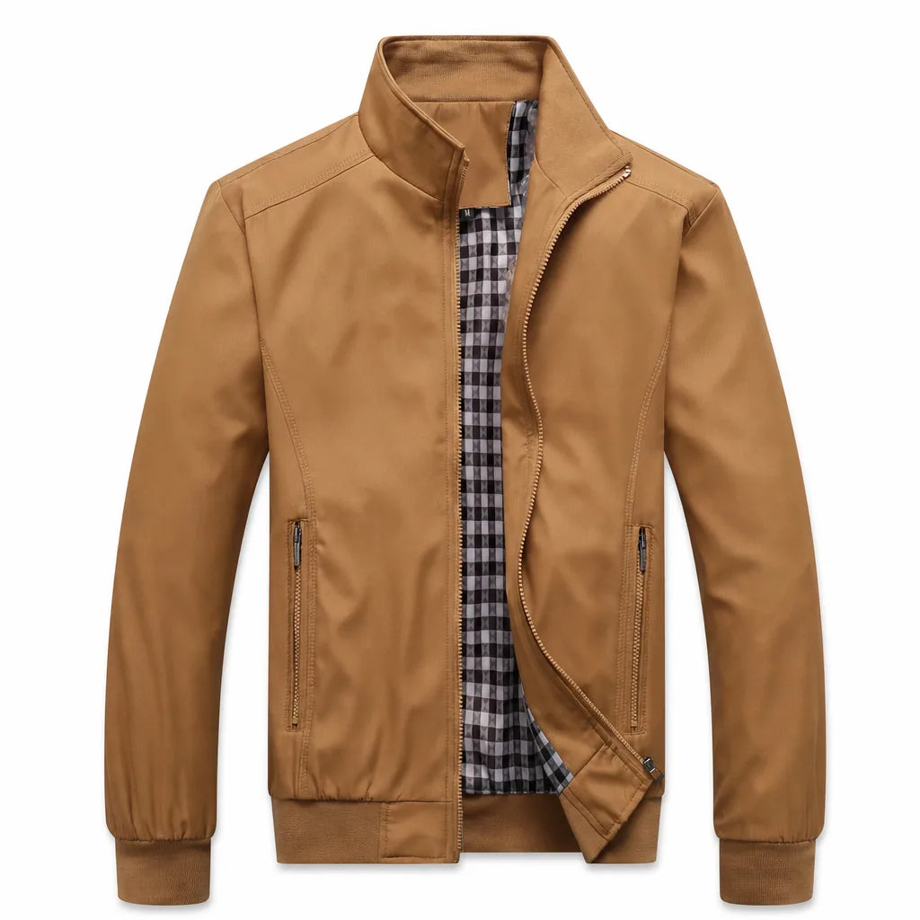 Landon Harrington Jacket - Color:Beige;Size:S