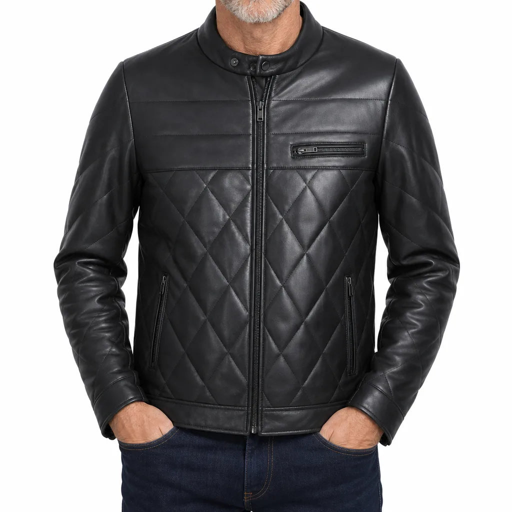 Landon | Quilted Jacket - Color:Black;Size:S