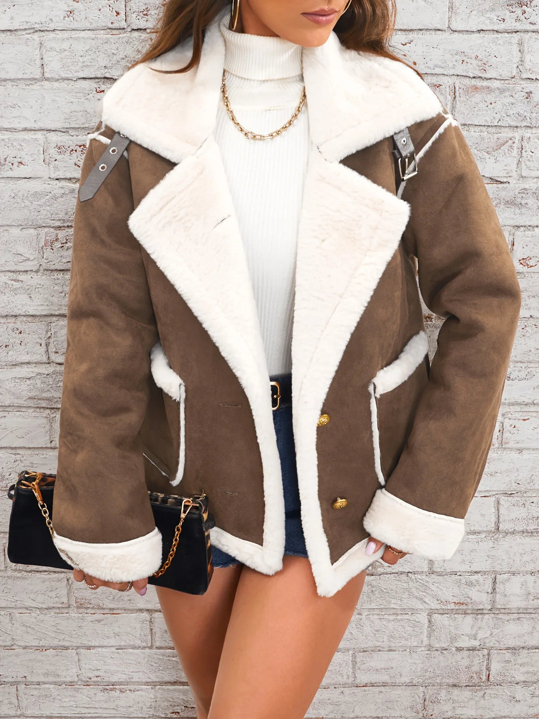 Women's Laurel | Women's Shearling Suede Winter Jacket
