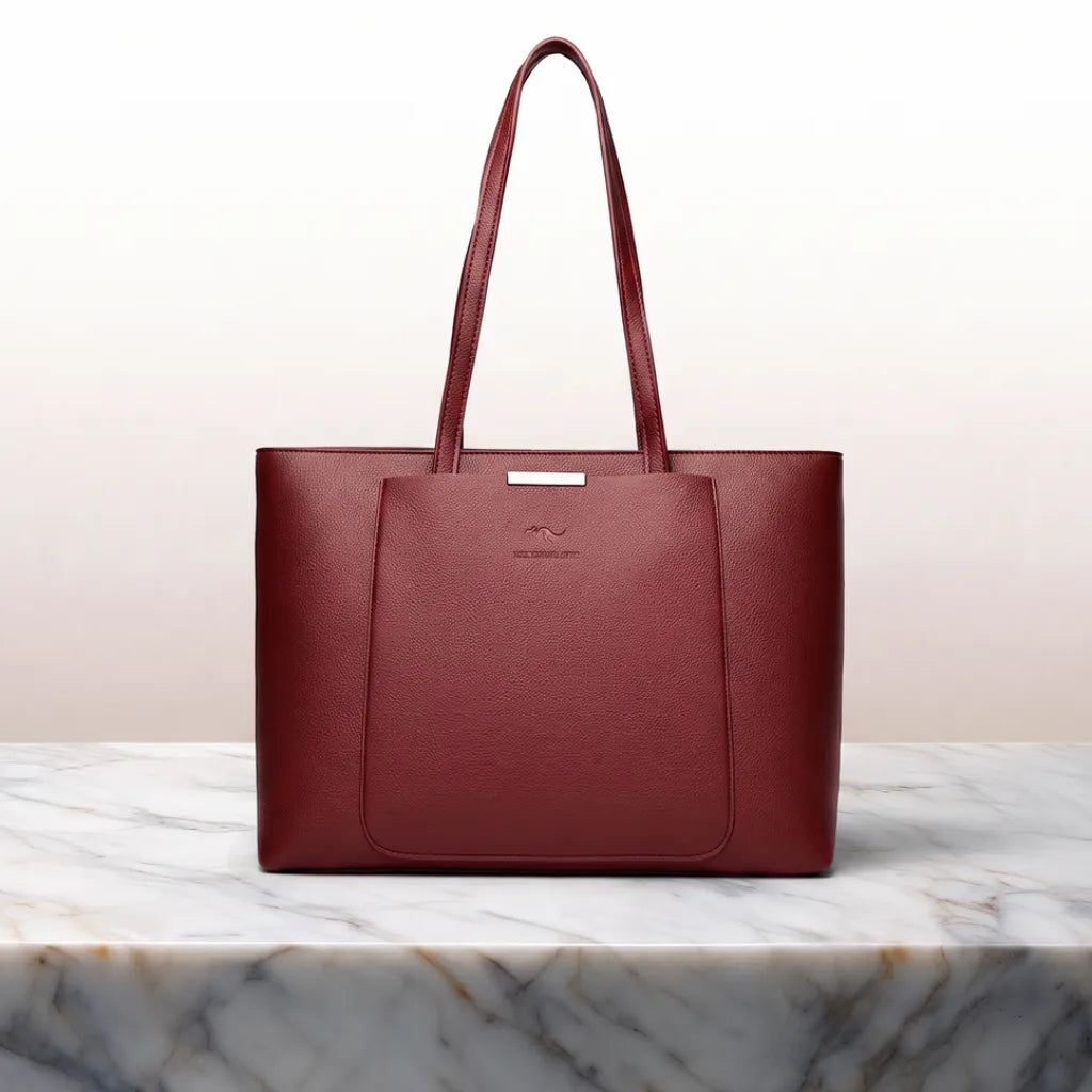 Lauren Designer Tote - Color:Red