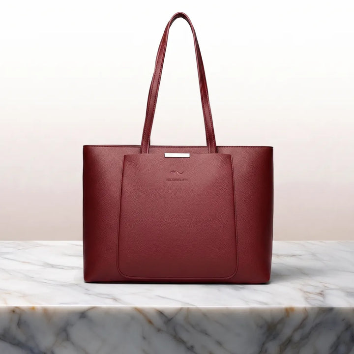 Lauren Designer Tote - Color:Red