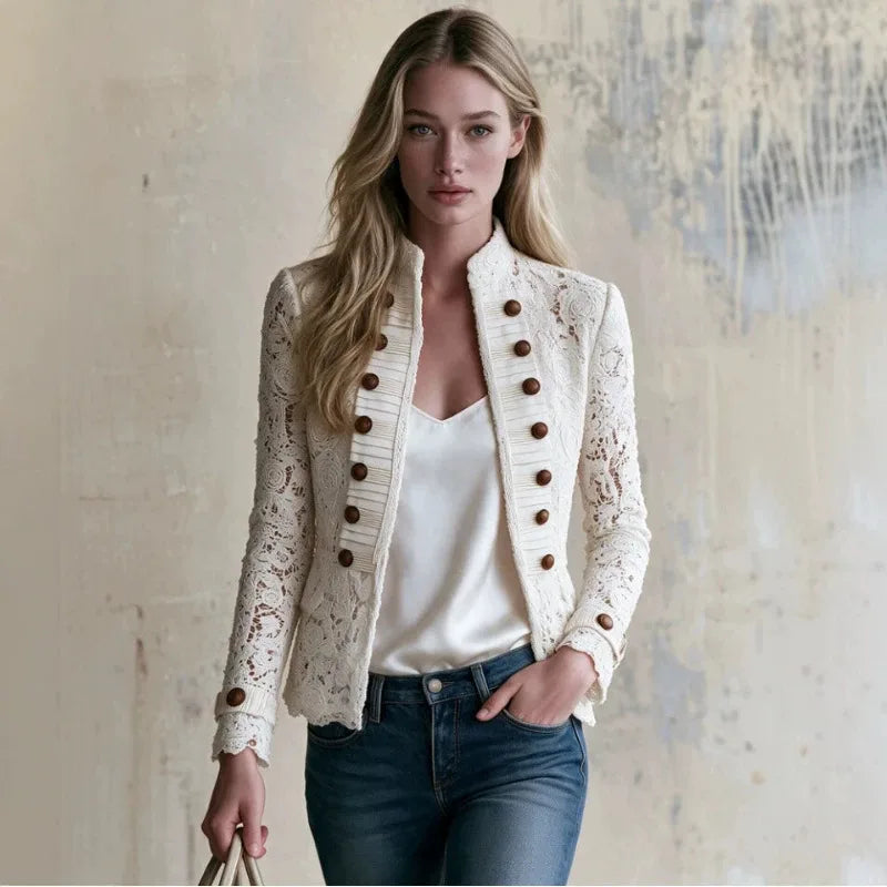 Women's Lennox | Women's White Lace Jacket