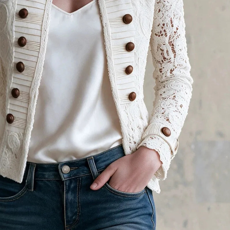 Women's Lennox | Women's White Lace Jacket