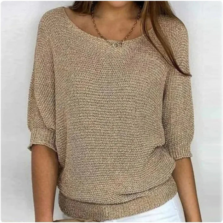 Levi | Women's Comfort Knit Sweater  - Size:XS;Color:Beige