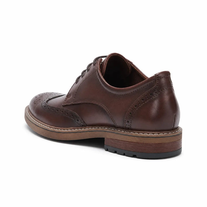Men's Brown Levine Leather Brogue Derbies