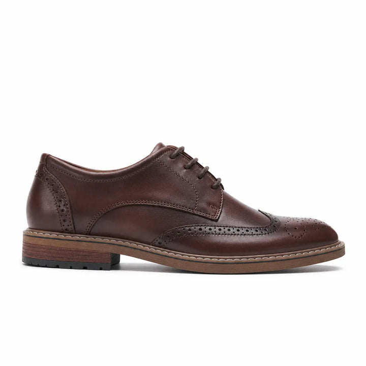 Men's Brown Levine Leather Brogue Derbies