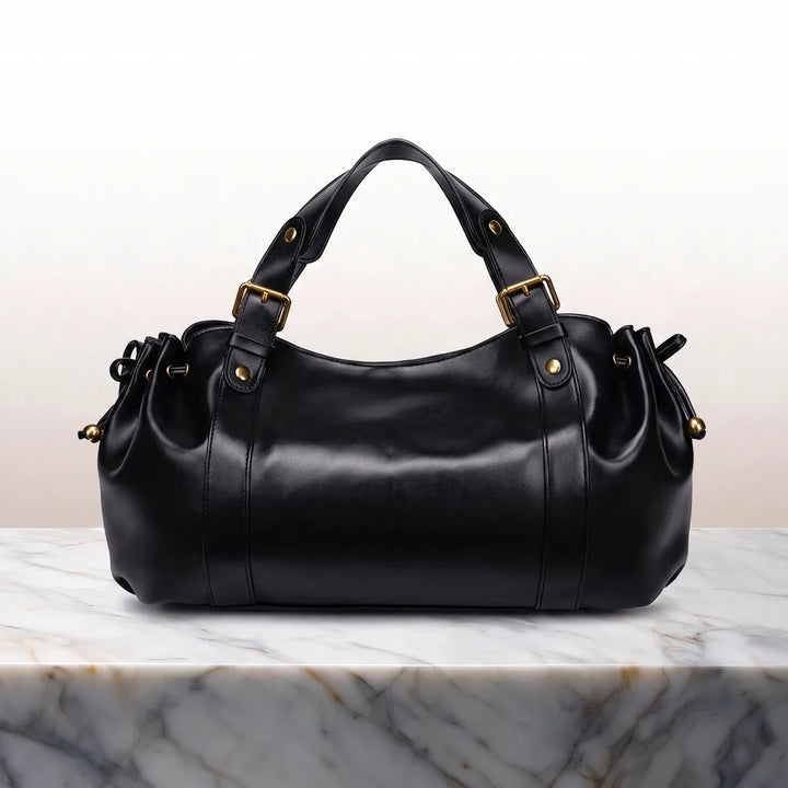 Lillie Zip Top Tote - Color:Black