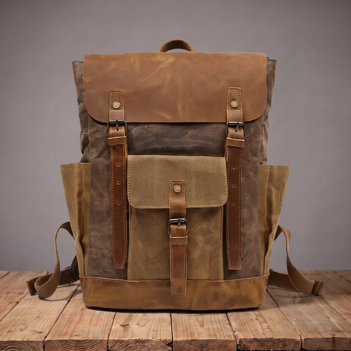 Lincoln | Mens Travel Laptop Waterproof Backpack - Color:Gray