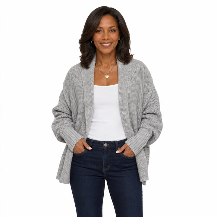 Women's Gray Warner Batwing Cardigan