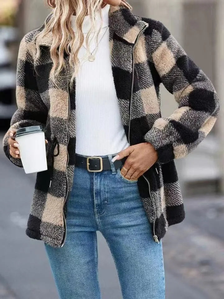 Women's Cozy Flannel Cardigan Jacket2.jpg