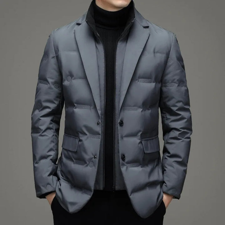 Louis | Men's Puffer Winter Jacket - Color:Gray;Size:M/170