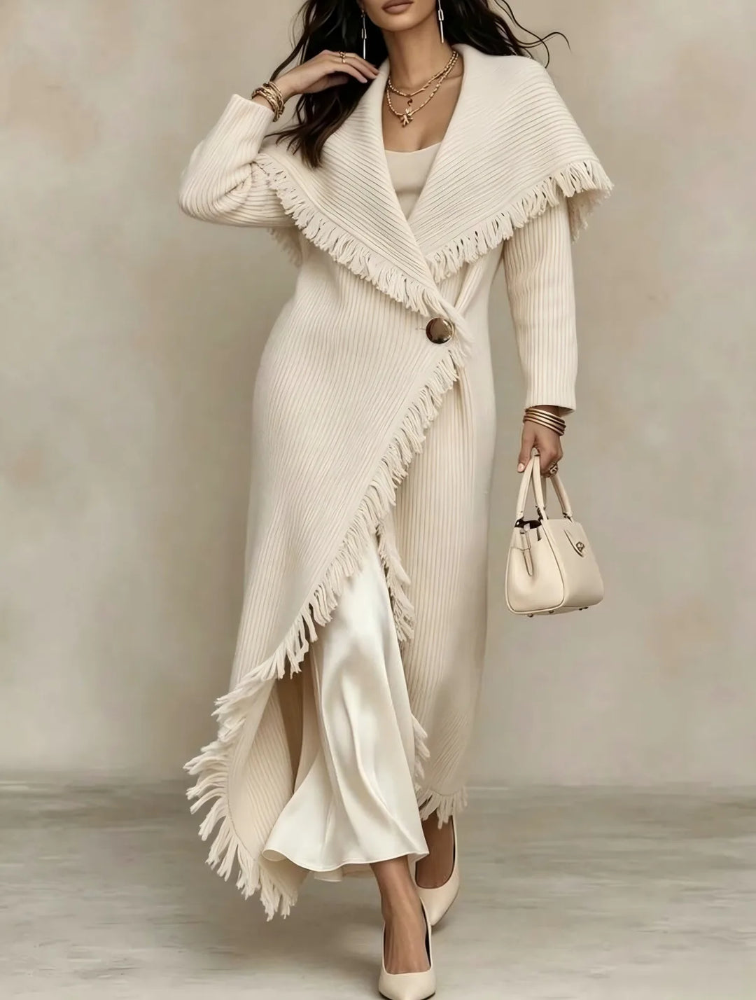 Women's Louise | Women's Long Knit Cardigan Coat