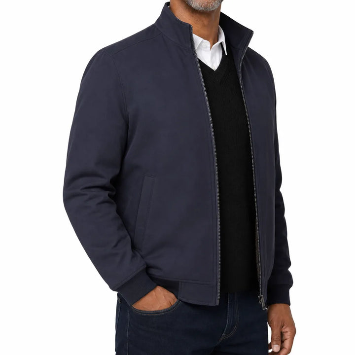 Men's Blue Asher Padded Stand Collar Jacket