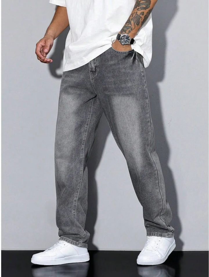 Lowry Sturdy Denim Jeans - Color:Gray;Size:XXS