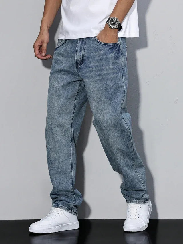 Lowry Sturdy Denim Jeans - Color:Royal blue;Size:XXS