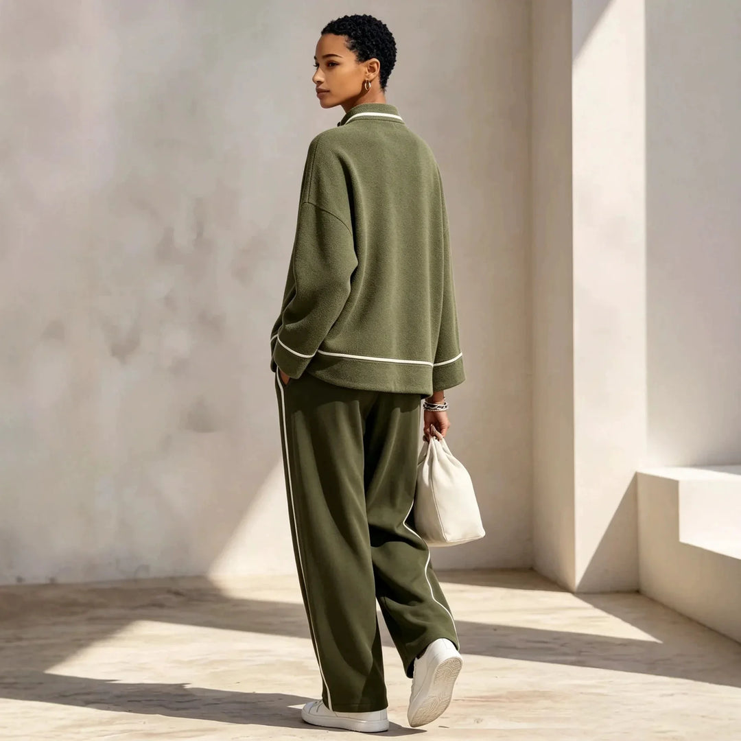 Women's Lyla | Women's Half-Zip Pullover and Wide-Leg Pants Set