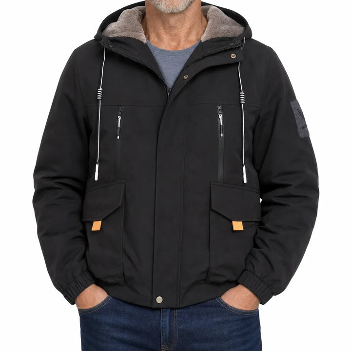 Macallan Mens Fleece Lined Jacket - Color:Black;Size:M