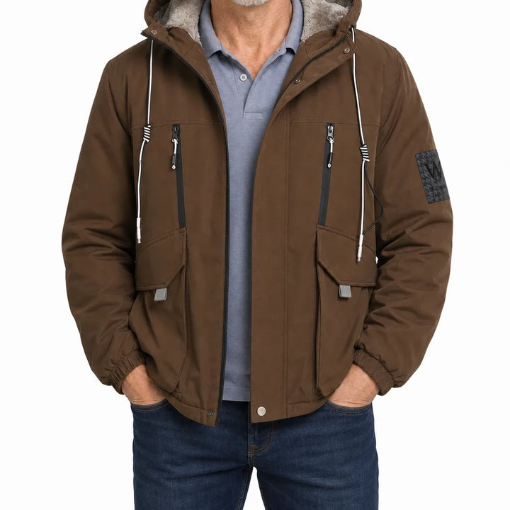 Macallan Mens Fleece Lined Jacket - Color:Brown;Size:M