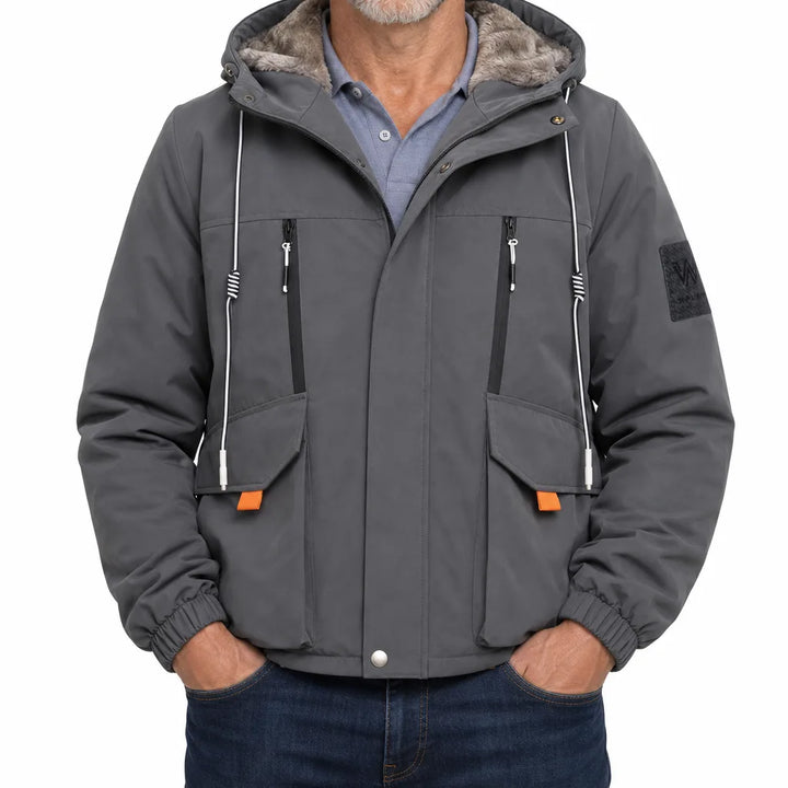 Macallan Mens Fleece Lined Jacket - Color:Gray;Size:M