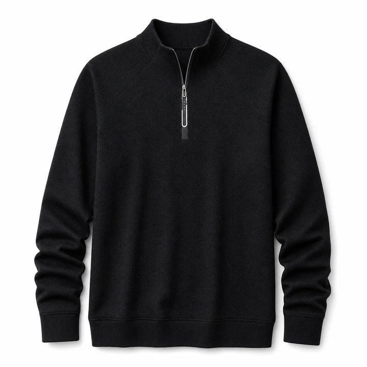 Macallister Quarter-Zip Top - Color:Black;Size:S