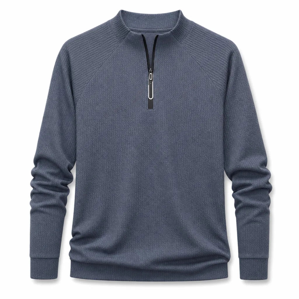 Macallister Quarter-Zip Top - Color:Blue;Size:S