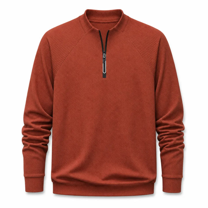 Macallister Quarter-Zip Top - Color:Red;Size:S