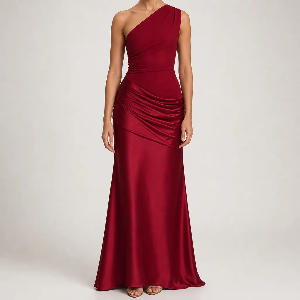 Maisie | Elegant Homecoming Evening Cocktail Dress - Color:Red;Size:XS