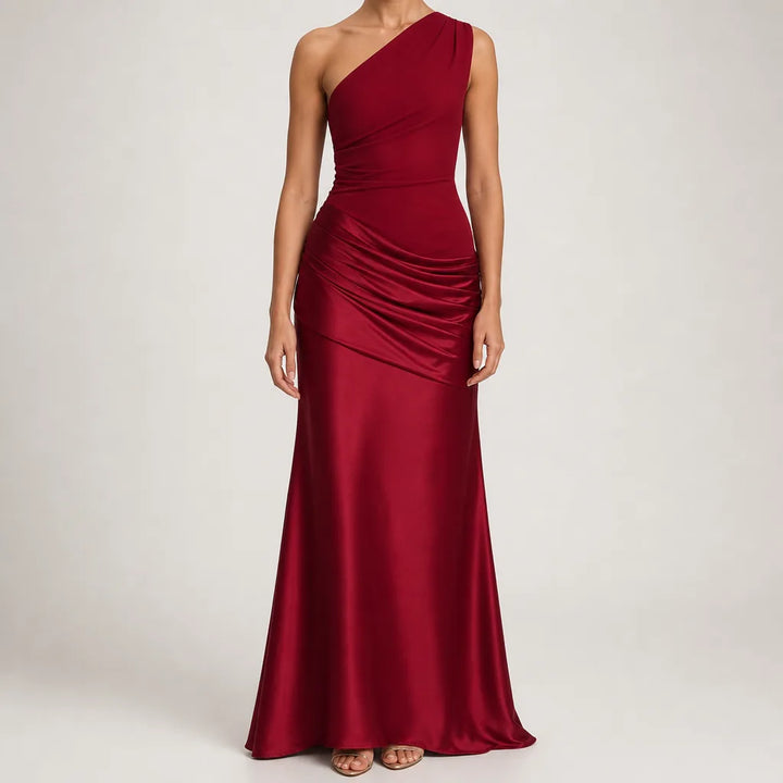 Maisie | Elegant Homecoming Evening Cocktail Dress - Color:Red;Size:XS