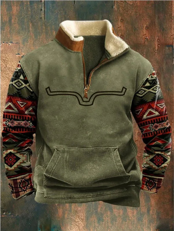 Men's Reynolds Printed Half-Zip Jacket
