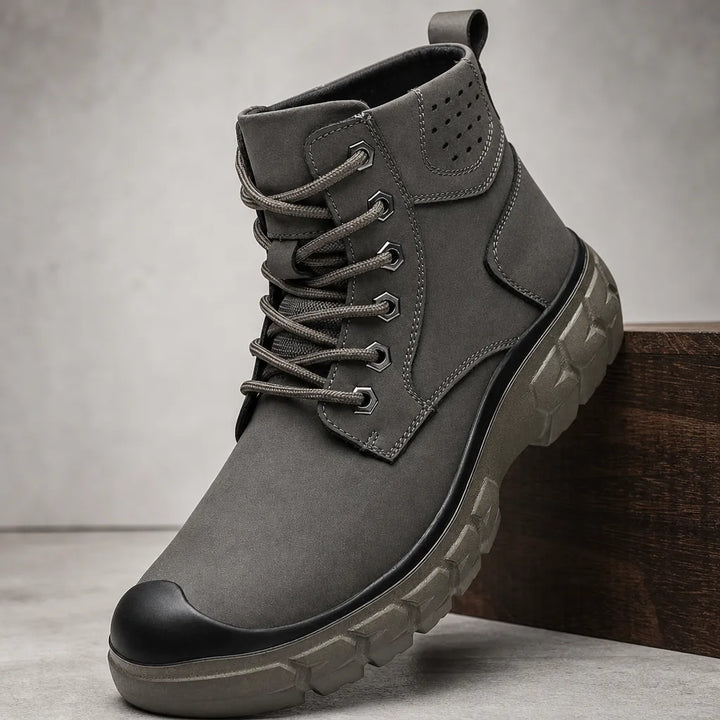 Marchetta Lace Up Boots - Color:Gray;Size:39
