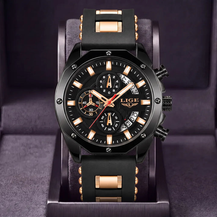 Marcus | Chronograph Watch - Color:Black