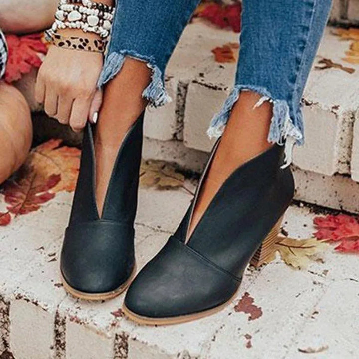 Maren |  Women's Orthopedic Ankle Boots  - Color:Black;Size:36
