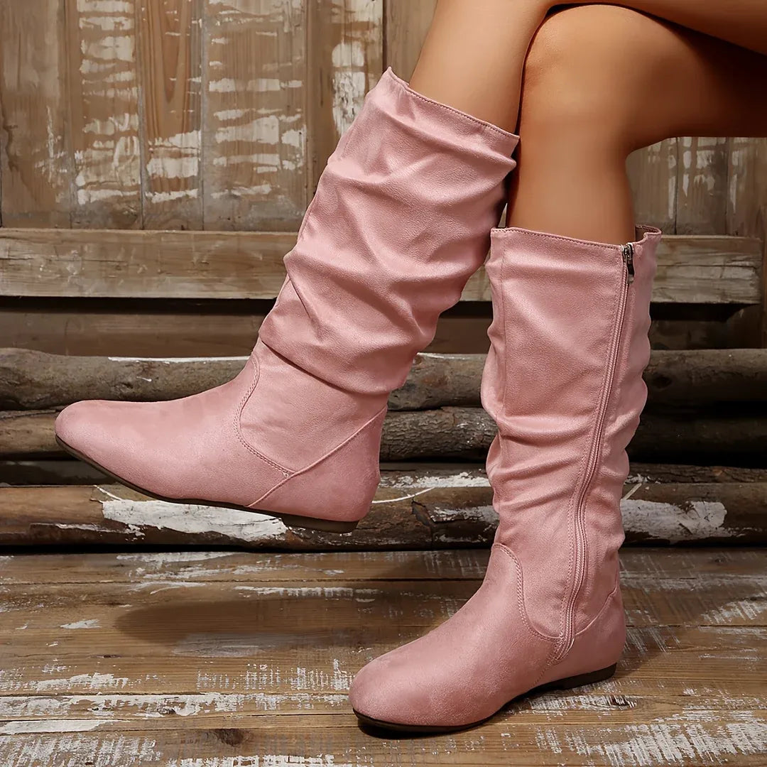 Women's Mid-Calf Boots pink.webp