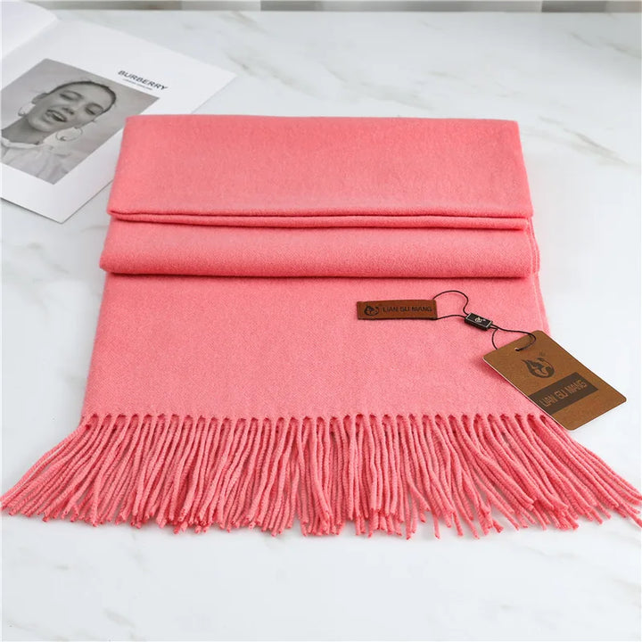 Margot | Women's Warm Winter Scarf  - Length (cm):190 x 68 cm;Color:Pink