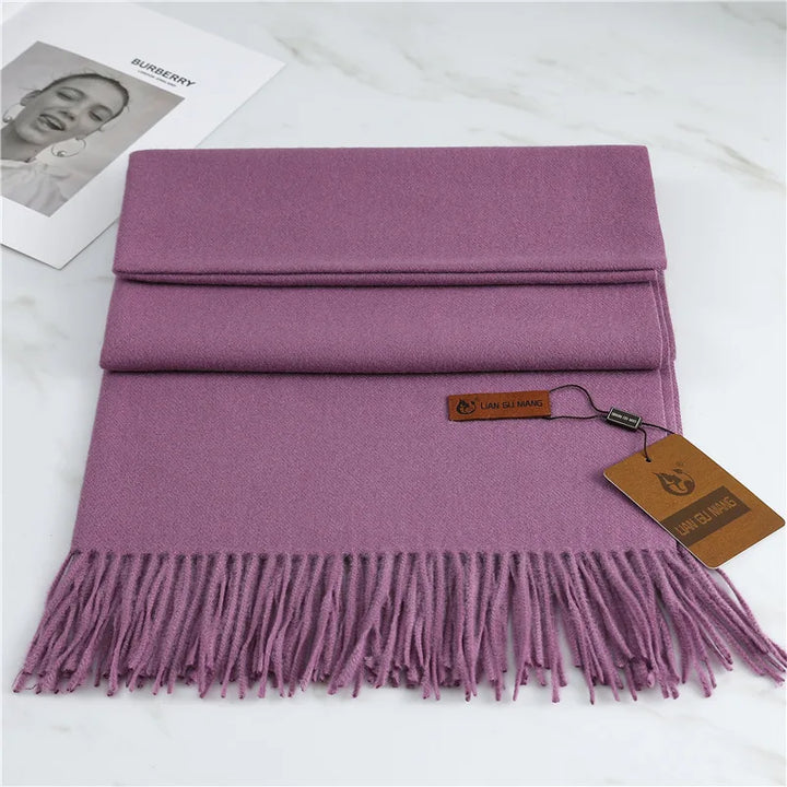 Margot | Women's Warm Winter Scarf  - Length (cm):190 x 68 cm;Color:Purple