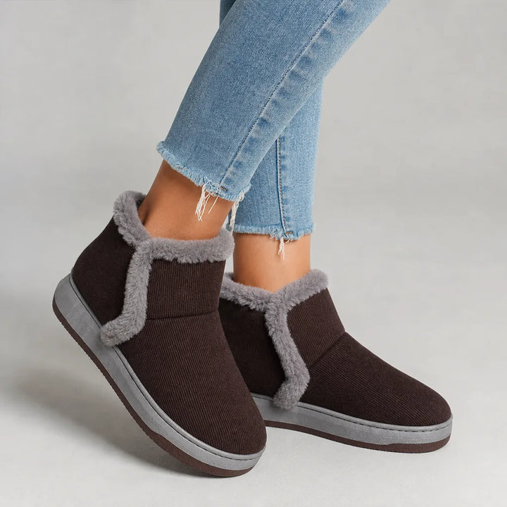 Mariam | Women's Orthopedic Winter Boots  - Color:Brown;Size:35