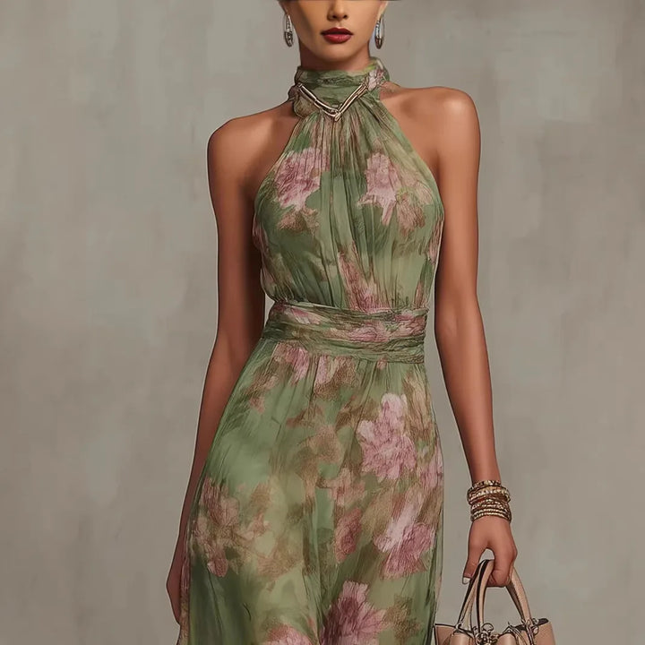Women's Marina | Women’s Floral Halter Maxi Dress