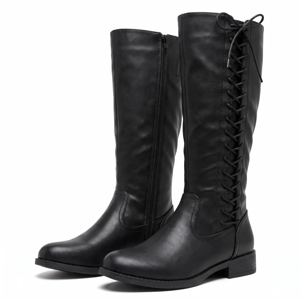 Women's Black Vickers Tall Riding Boots