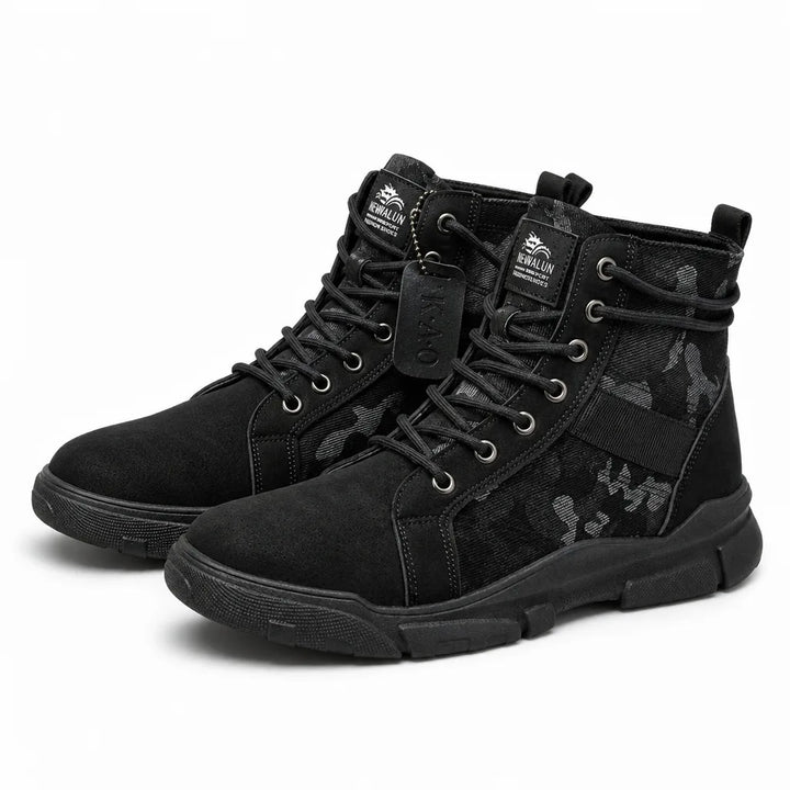 Martin | Men's Camo Winter Boots - Color:Black;Size:39
