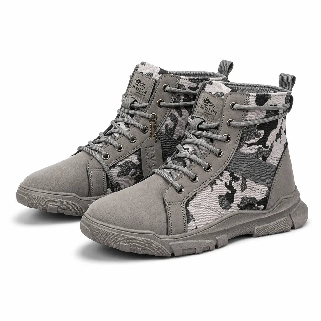 Martin | Men's Camo Winter Boots - Color:Gray;Size:39