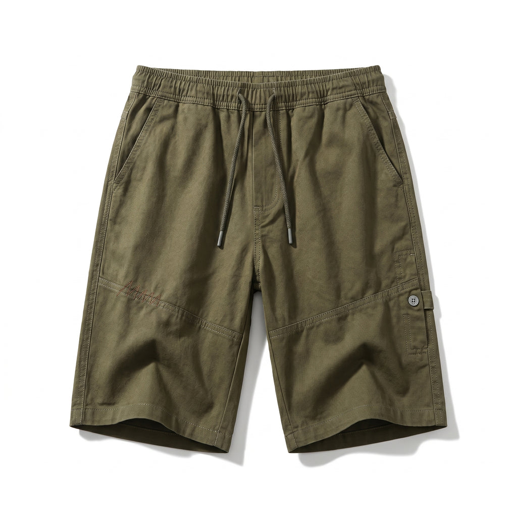 Mason Cotton Cargo Shorts - Color:Green;Size:XS