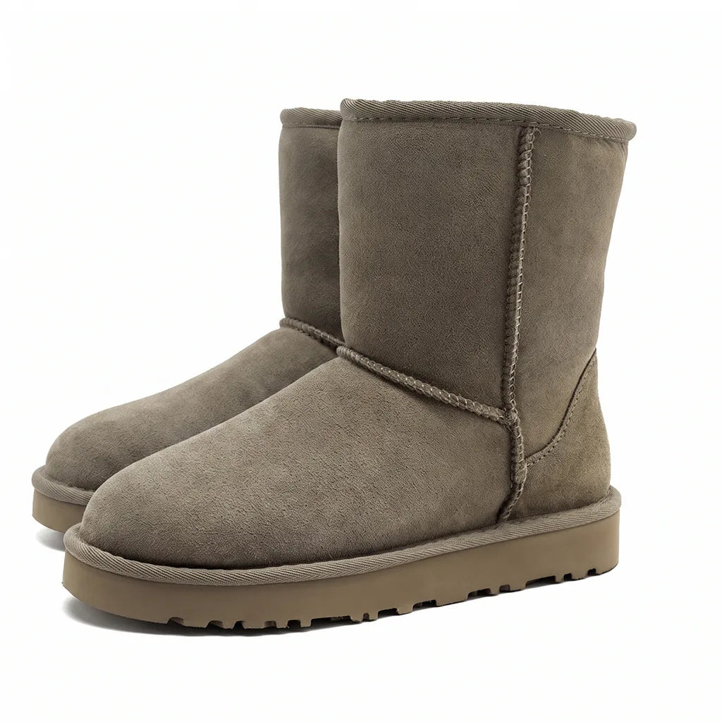 Men's Brown Marion Leather Snow Boots