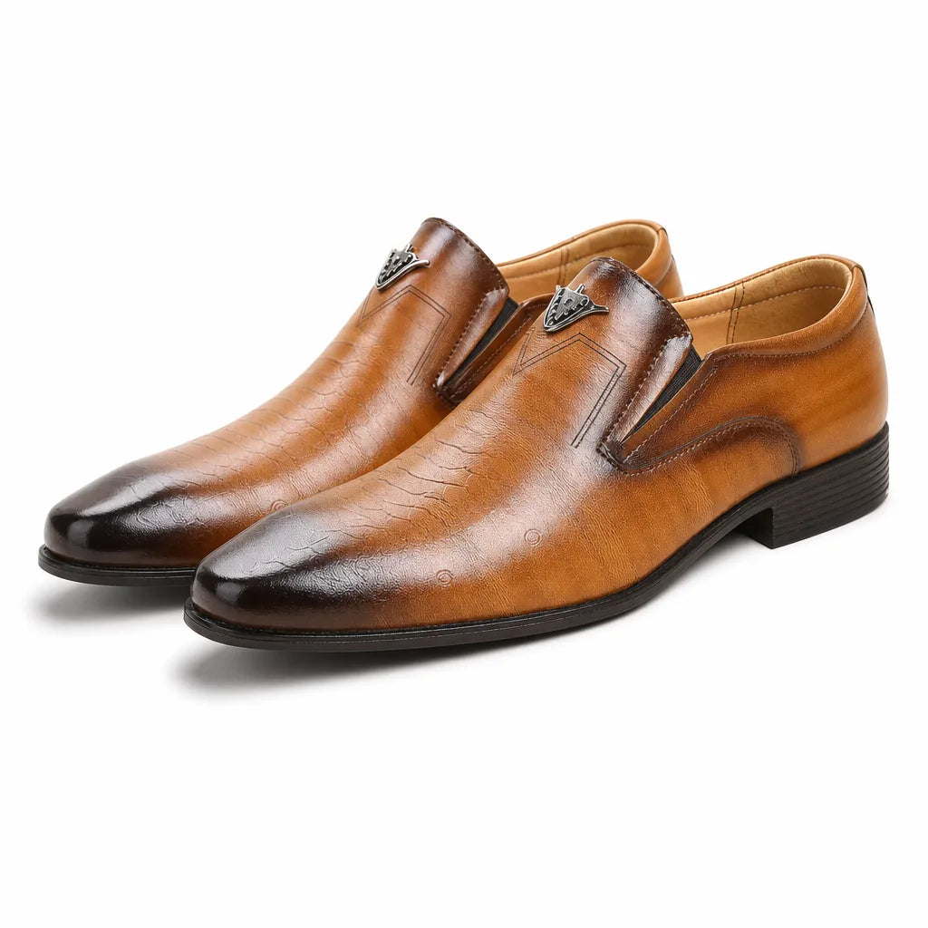 Michael | Men's Luxury Dress Shoes - Color:Brown;Size:38