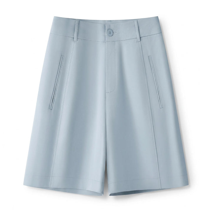Mira Tencel Shorts - Color:Sky blue;Size:26