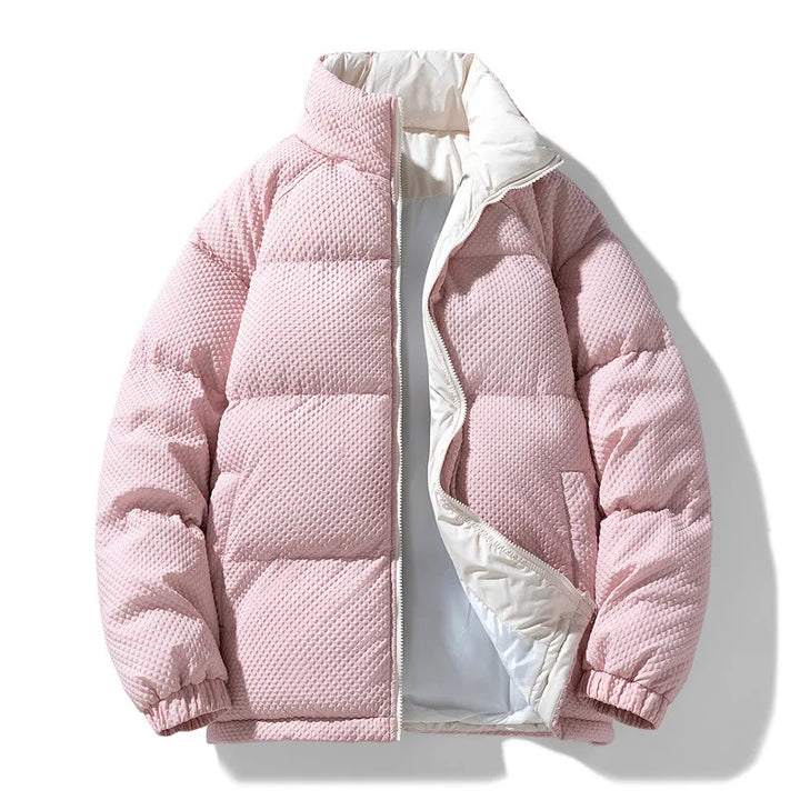 Montgomery | Men's Thick Padded Winter Jacket  - Color:Pink;Size:XS