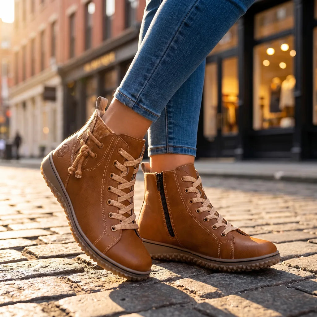 Women's Brown Thornbury Lace Up Ankle Boots